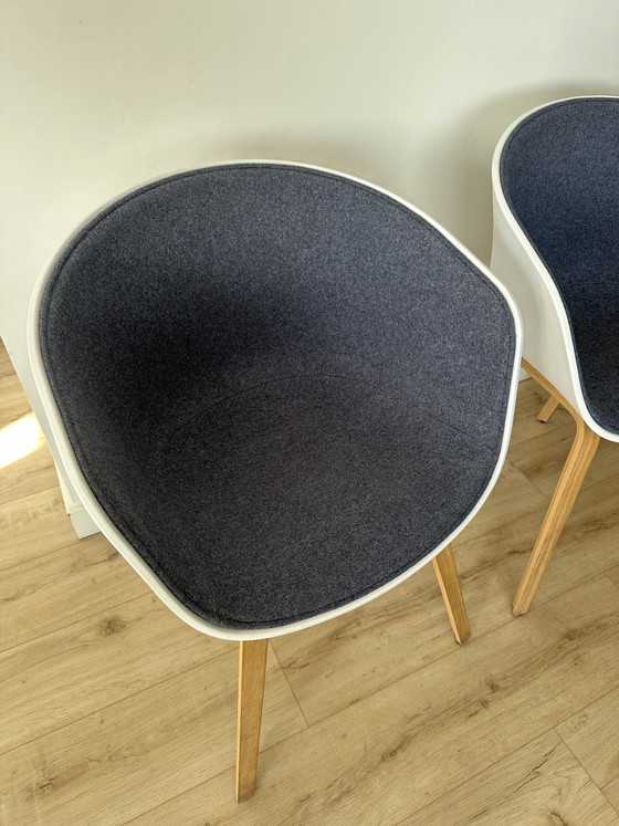 Image 1 of 8x Hay About A Chair blanc et rembourré