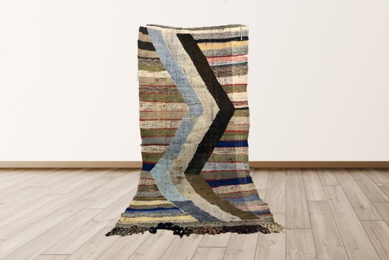 Image 1 of Marokkanischer Teppich, handwerklich, en laine, 250 x 100 cm