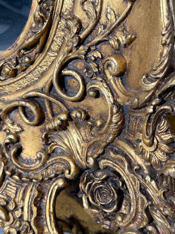 Gran espejo barroco dorado ricamente ornamentado – Wood (photo 6 of 6)