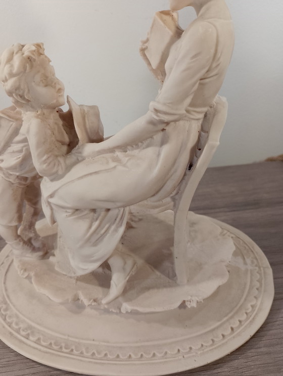 Image 1 of Rare sculpture la leçon LG BENACCHIO triade signature et logo ancre excellent etat