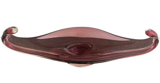 Image 1 of Rote Vase aus Muranoglas aus der Mitte des Jahrhunderts, 1960