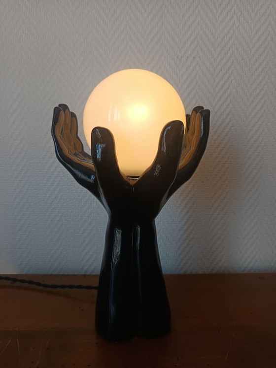 Vintage Hands Lamp 1970 – Table lamps, Ceramic (photo 6 of 13)