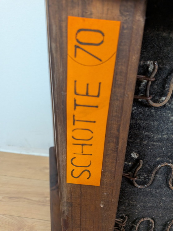 Image 1 of Vintage Gralon Everest / Schote 70 2-Zits Designbank – Massief Hout – Jaren '70