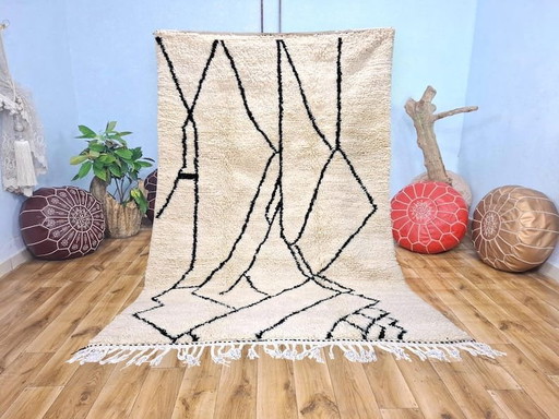Handgeknüpfter Beni Ouraïne Berberteppich 150/350 cm – vloerkleden en tapijten, Wool