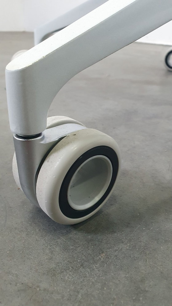 Image 1 of Interstuhl Silver 162S Bürostuhl, weißes Leder, James Bond