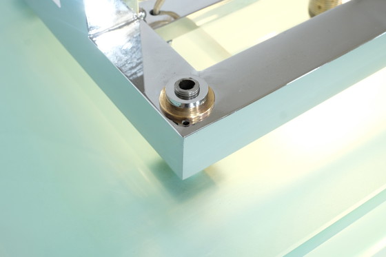 Image 1 of Large Glass Ceiling Hanging Chandelier, Italy 1970s