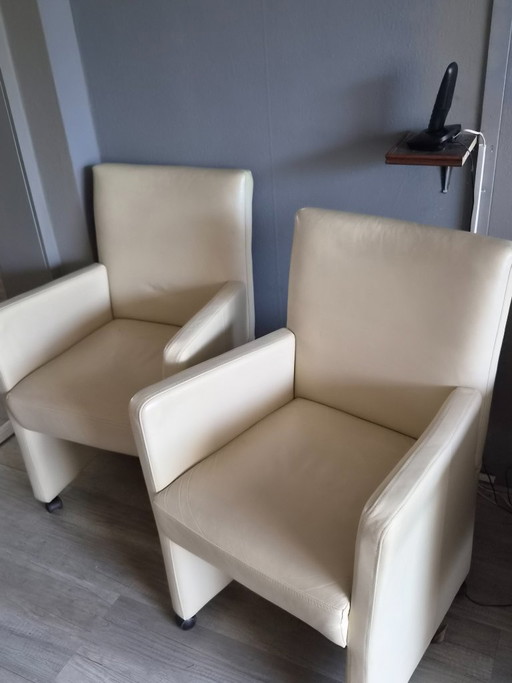 6 Mobitec Dining Chairs – eetkamerstoelen, Leather (photo 2 of 6)