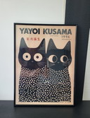 Originaler Yayoi-Kusama-Druck, gerahmt.