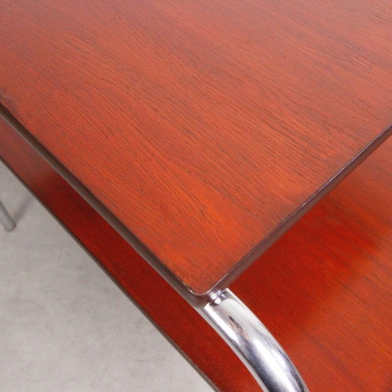Image 1 of Chrome-plated Bauhaus side table "Carmin"
