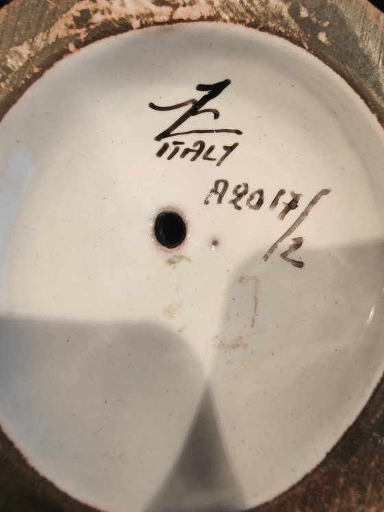 Image 1 of Poulet en céramique d'Ugo Zaccagnini signé particulièrement fin