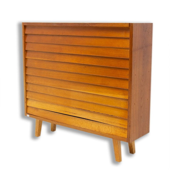 Image 1 of Vintage chest of drawers in oak wood and beech wood, Czechoslovakia 1960