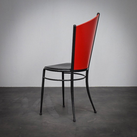 Image 1 of Set aus 4 postmodernen Esszimmerstühlen, Italien, 1980er Jahre
