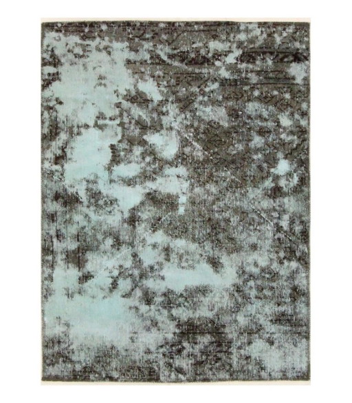 Oriental Hand-knotted Vintage Art Classic & Relief Design Rug 114 x 86 cm Blue, Multi-color