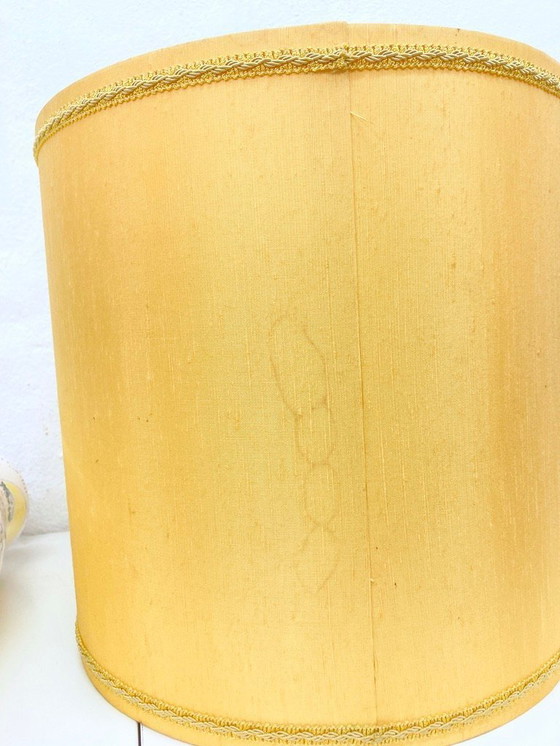 Image 1 of Italiaanse keramieken tafellamp uit de jaren 50 ontwerp Milvia Quadrifoglio