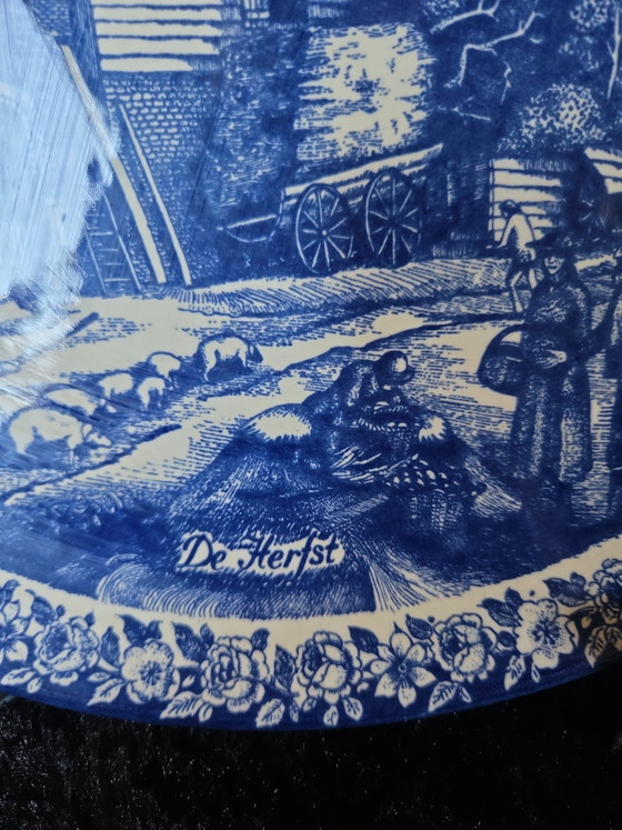 Delfts Blauw Herfst Bord – Wanddecoratie, Ceramic (photo 4 of 5)