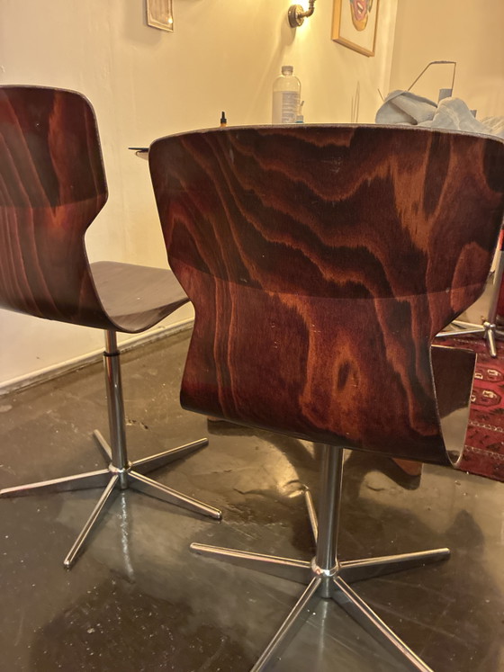 Sedie scandinave della serie "Obo-Formsitz" di Casala – Sedie girevoli, Metal, Wood (photo 6 of 9)