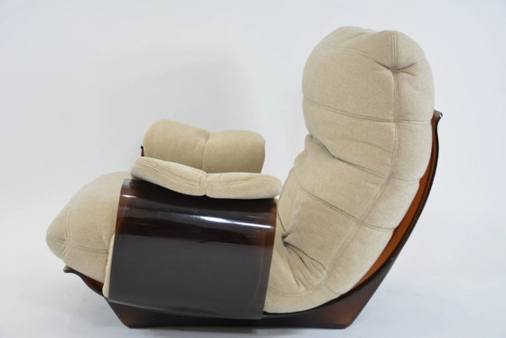 Image 1 of Sessel Marsala und passender Hocker von Ligne Roset, hellbeige