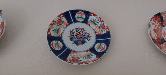 Image 1 of Japanische Imari-Wandteller, 5 Stück
