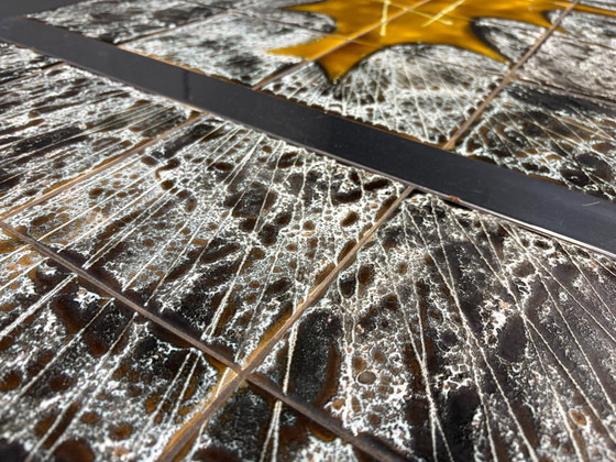 Mesa de centro de cerámica de Jean D'Asti, Francia, década de 1960. – Mesas de centro, Ceramic, Metal (photo 3 of 10)