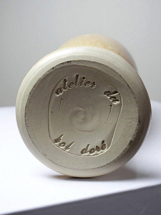 Image 1 of Jarrón balaustre, cerámica, esmalte cristalino, Bernard Guipouy, Atelier du Bol Doré