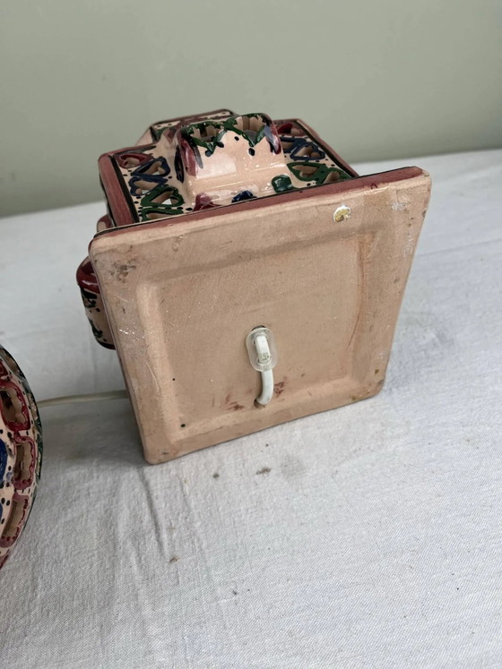 Ethnic handmade lamp – Table lamps, Porcelain, Vintage (photo 9 of 11)