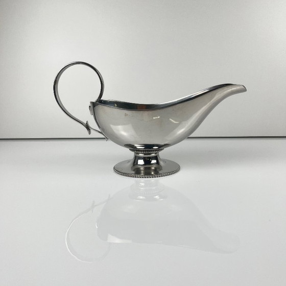 Image 1 of Royal BB stainless steel gravy boat, France, mid-20th century.