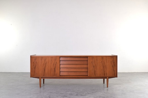 Credenza Trio in teak Mid-Century di Nils Jonsson per Hugo Troeds, anni '60.