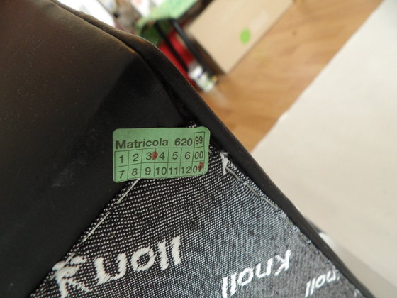 Image 1 of 2x Knoll Int. Sedia Brno, Sedia a sbalzo / Freischwinger Stuhl, Mies van der Rohe, Acciaio piatto cromato, rivestimento in pelle