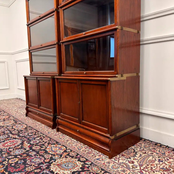 Acquistare un set di librerie inglesi originali Globe Wernicke? - Ampia scelta!, Ottone, Legno, Marrone (foto 8 di 15)