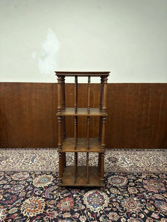 Large Classic English Bookshelf, Bookcases, Wood, Blue, Chesterfield (photo 2 of 12)