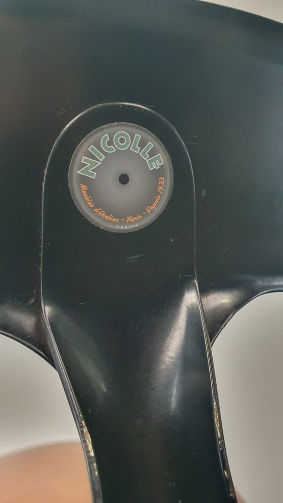 Image 1 of 3x Chaise Nicolle Sgabello da bar in metallo dal design industriale francese