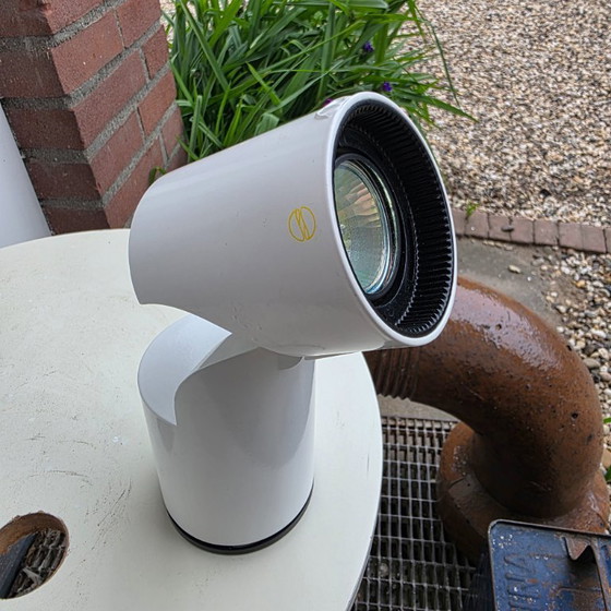 Image 1 of Vintage Reggiani Spotlight, 1980s Italian Design, White, Metal, Adjustable