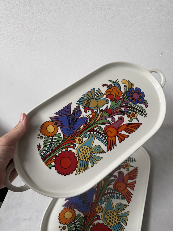 Image 1 of Villeroy & Boch Acapulco schalen set – 2 langwerpig + 1 rond