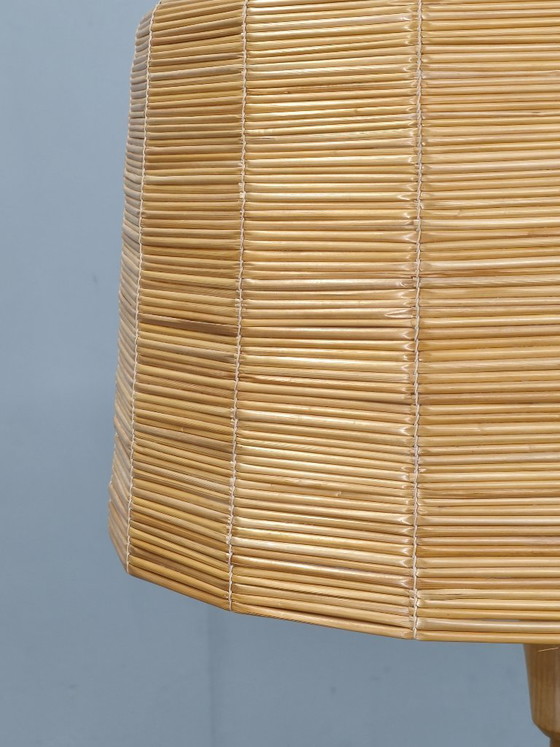 Image 1 of Jan Kalous ULUV rotan vloerlamp, Tsjechoslowakije jaren 1960