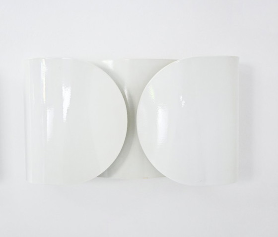 Image 1 of White Foglio Sconces by Tobia & Afra Scarpa for Flos, 1960s, Set of 2