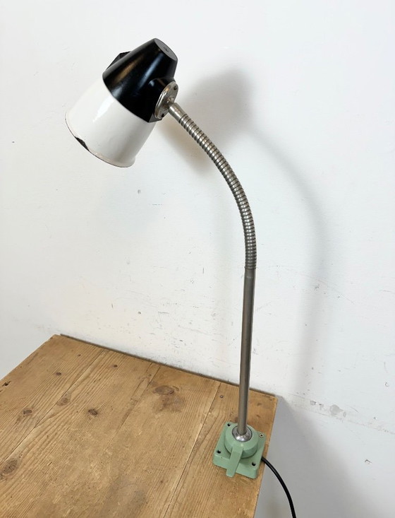 Image 1 of Industrial Soviet  Gooseneck Work Table Lamp, 1960s