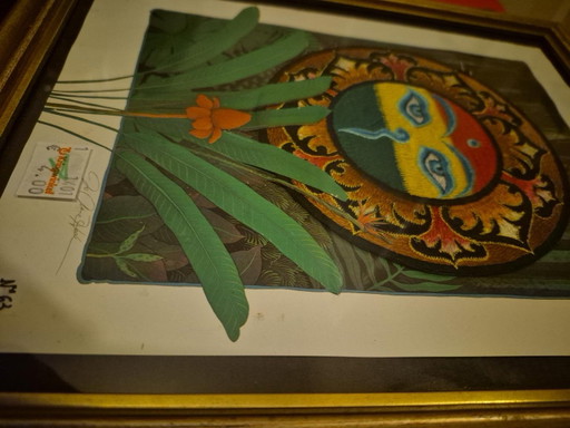 Collage – kunst, Glass, Paper