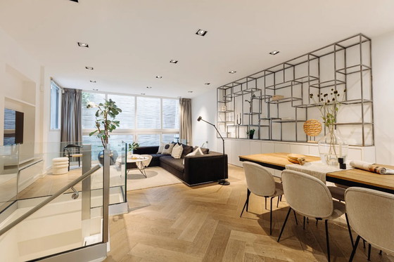 Image 1 of Metal/wooden cabinet with glass