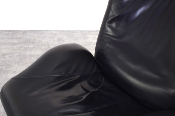 Wink leren stoel van Toshiyuki Kita voor Cassina, jaren 80. – Fauteuils, Plastic, Leather (photo 12 of 18)