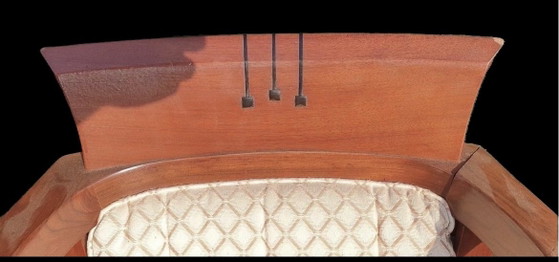 6 Schuitema Esszimmerstühle – Stoff, Holz (photo 5 of 6)
