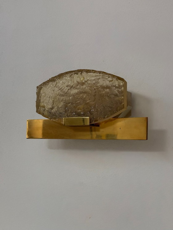 Image 1 of Lampada da parete vintage attribuita a Serge Mouille, ottone e resina, Dallux, Francia 1960