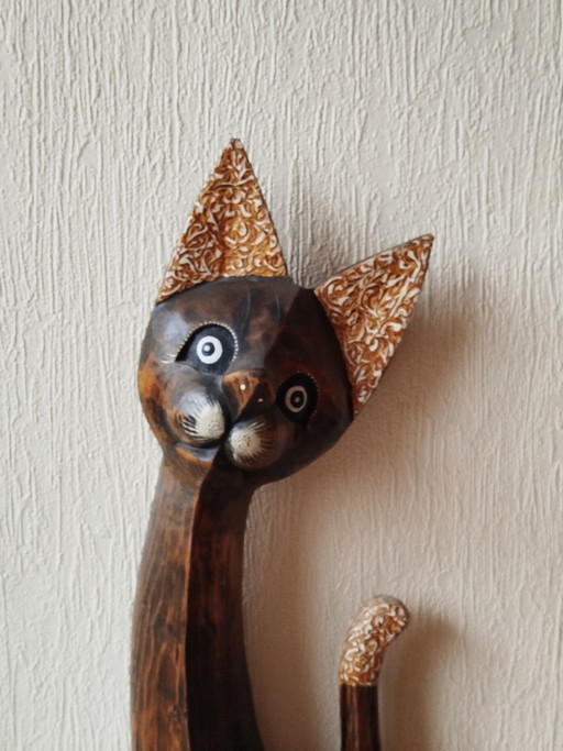 Chat en bois