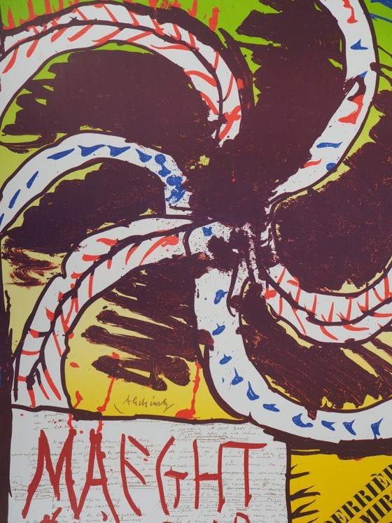 Pierre Alechinsky: Helix, Original Signed Lithograph Poster – Lithographs & prints, Paper (photo 4 of 5)