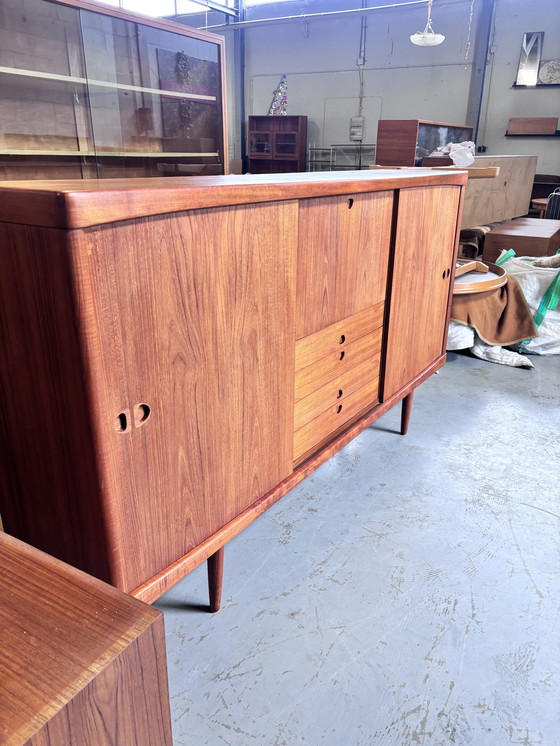 Image 1 of Vintage teak highboard deens design bramin