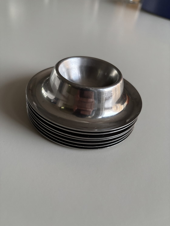Image 1 of 7 stainless steel egg cups