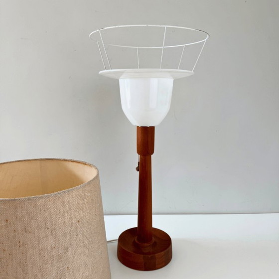 Image 1 of Teak table lamp - Uno & Östen Kristiansson for Luxus Sweden