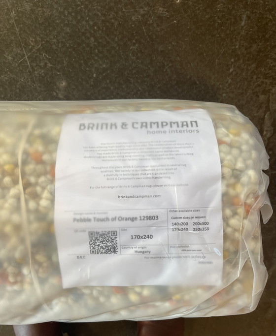 Image 1 of Brink en Campman Teppich Pebble Touch of Orange NEU