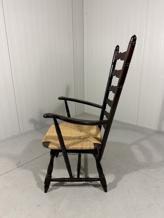 Image 1 of Rustikaler, brutalistischer Hochleiterstuhl aus den 1960er Jahren