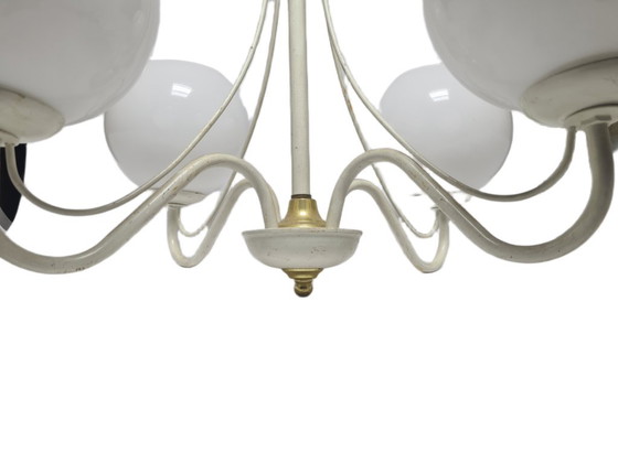 Lampadario Art Nouveau, Polonia, anni '70 – Glass, Metal (photo 7 of 9)