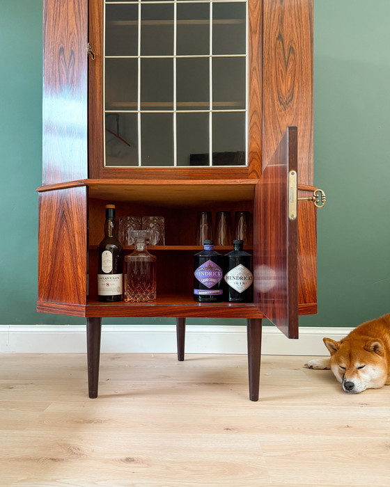 Image 1 of Vintage Deense palissander hoekkast